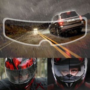 Sticker Antiempañante y Protector de Lluvia para Casco de Moto - Universal