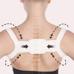 Corrector de Postura Back Shoulder Talla L - Color Blanco