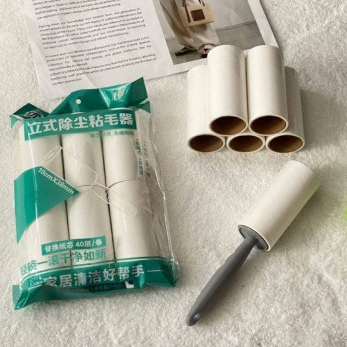 Rollo Quita Pelusas con 6 Repuestos | Ideal para Ropa y Muebles