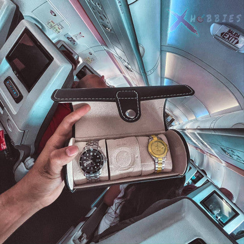 estuche porta relojes con 3 puestos