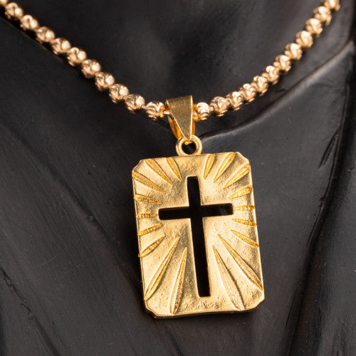 Dije Cruz Salvador | Oro Aurux