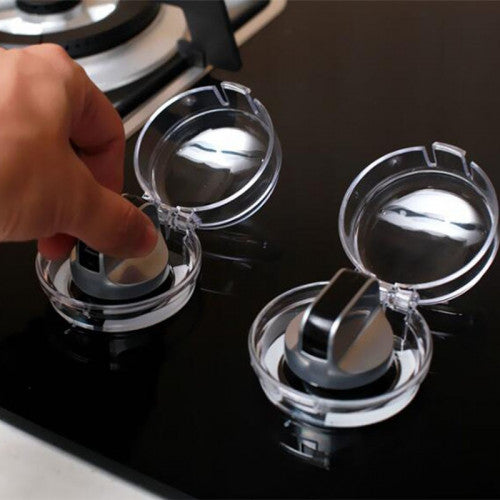 4 Cubre Perillas para Estufa y Horno de Gas | Protección Infantil