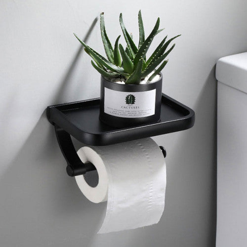 Estante Dispensador de Papel Higiénico con Soporte y Almacenamiento - Montado en Pared