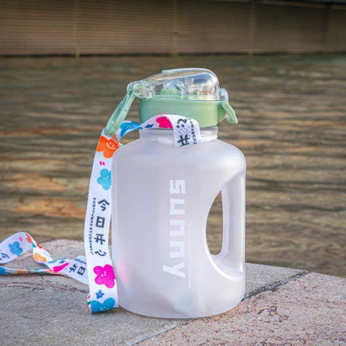 Termo Botella de Agua de 1 Litro con Pines y Cargadera