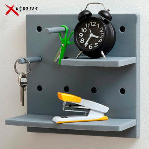 Estante de Almacenamiento Decorativo con Tablero Perforado