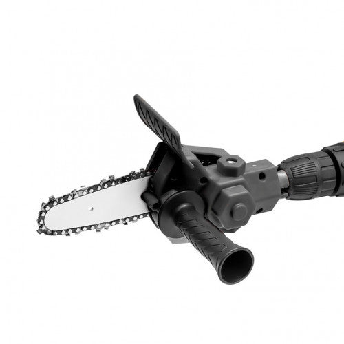 Accesorio Cabezal Sierra de Cadena Eléctrica para Taladro - Herramienta Adaptador de Jardín