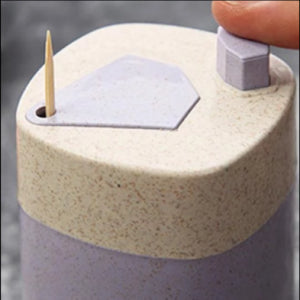 Caja Dispensadora Automática de Palillos de Dientes - Rosado
