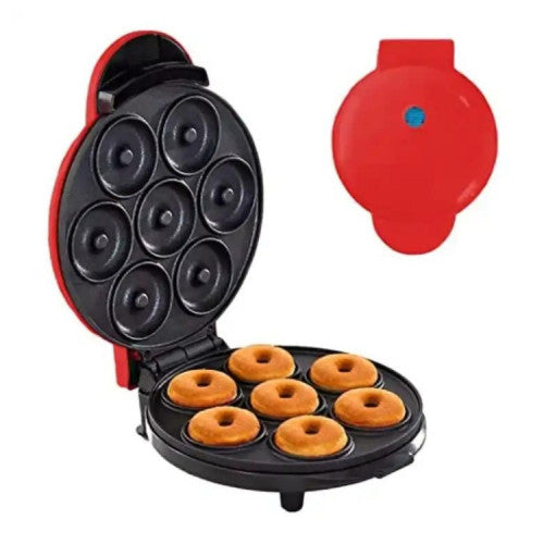 Máquina para Hacer 7 Mini Donas Antiadherente | Repostería Fácil