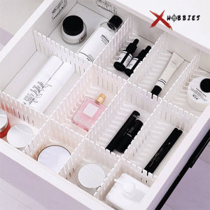 Organizador Divisor de Cajones Ajustable Ahorrador de Espacio - Blanco