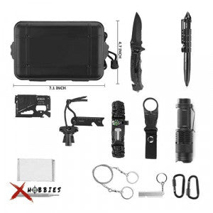 Kit de Supervivencia al Aire Libre XL | 13 Herramientas en 1