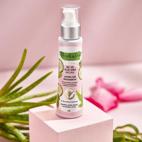 Gel de Aloe Vera Natural Penkaloe - Hidratación Profunda y Regeneración para la Piel