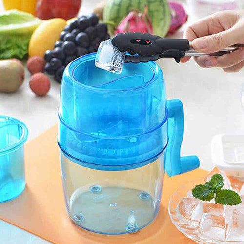 Máquina Trituradora de Hielo Manual – Perfecta para Bebidas y Postres Helados