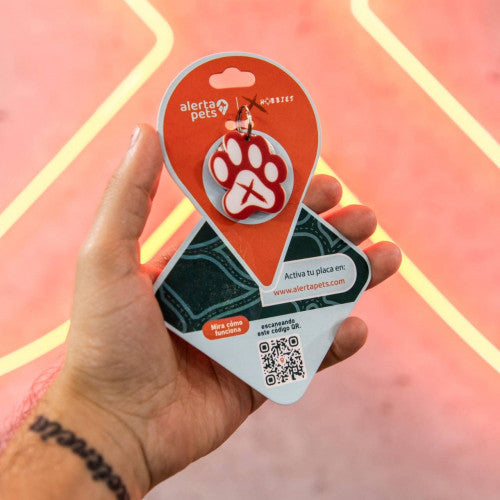 Placa de Identificación para Mascotas con Código QR – Alerta Pets