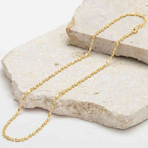 Cadena Oro Aurux Vesta Balín Diamantado 45 cm