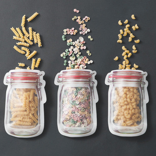 Set de Bolsas Reutilizables con Cierre Hermético para Alimentos
