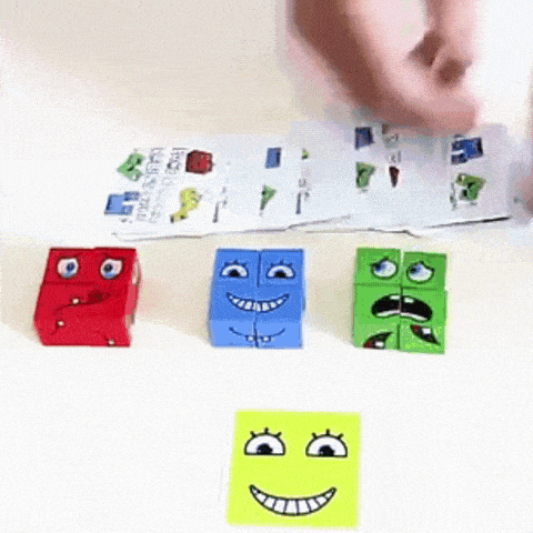 Juego Mágico de Rompecabezas Cambio de Caras | Juego de Cartas para Niños