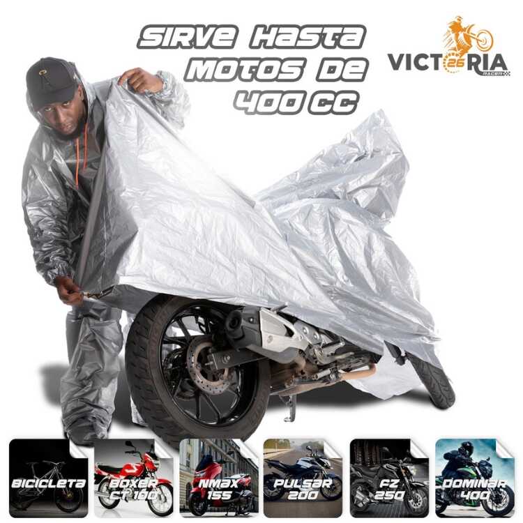 Pijama para Moto | Carpa Protectora de Plástico Metalizado Victoria