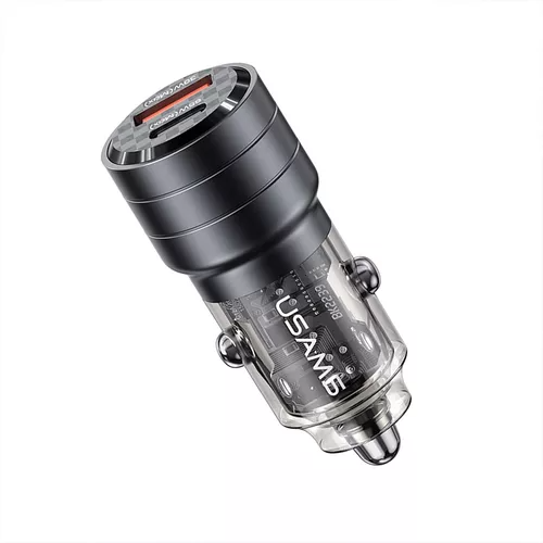 Cargador para Auto Rápido USAMS A+C Negro 95W (US-CC176 C36)