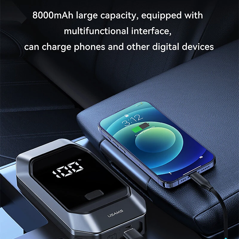 Arrancador Para Carro 8000mAh Negro (US-ZB284)