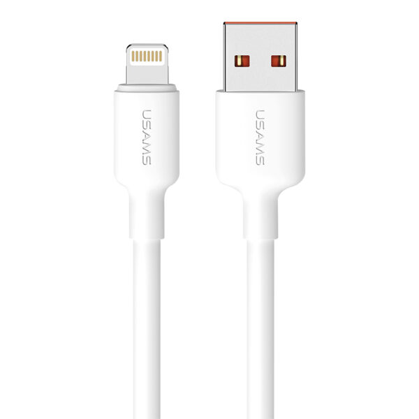 Cable de Carga y Datos Lightning a USB 2.4A 1M Blanco (US-SJ689)