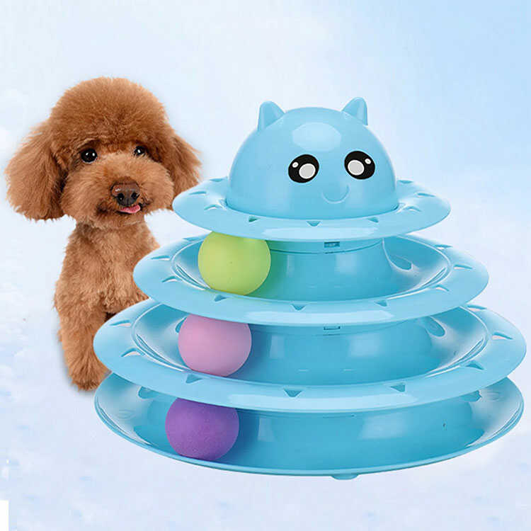 Pelota de juguete para perros (7 CM, AZUL)-Juguetes interactivos