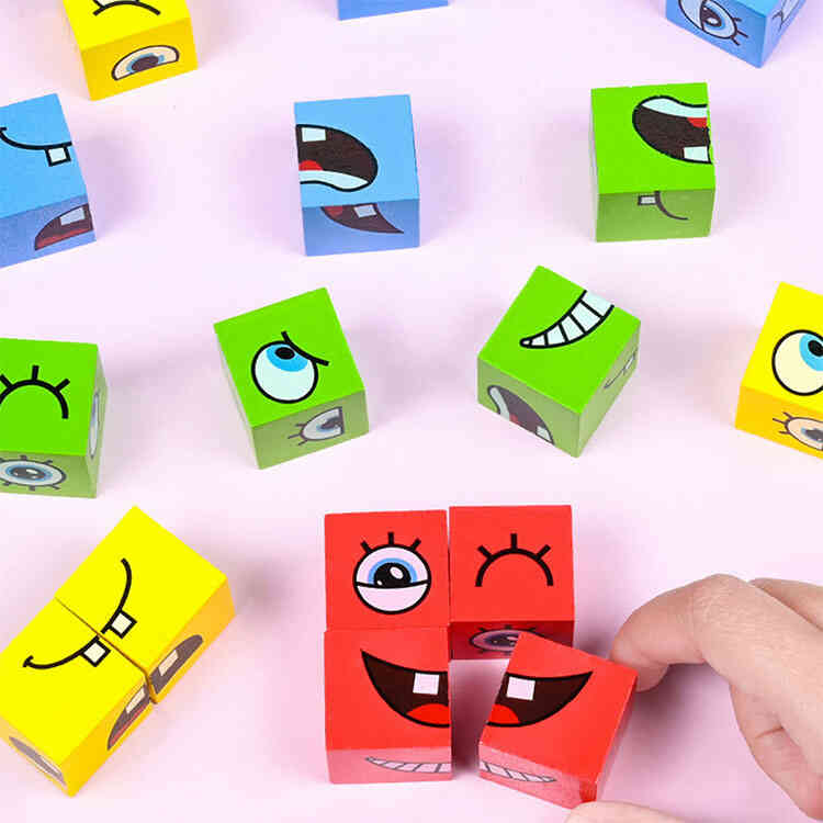 Juego Mágico de Rompecabezas Cambio de Caras | Juego de Cartas para Niños
