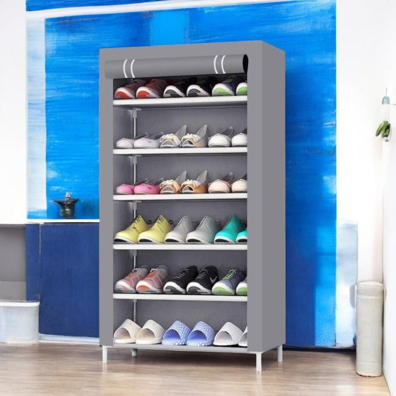 Organizador de Zapatos de 4 Niveles con Cubierta Protectora
