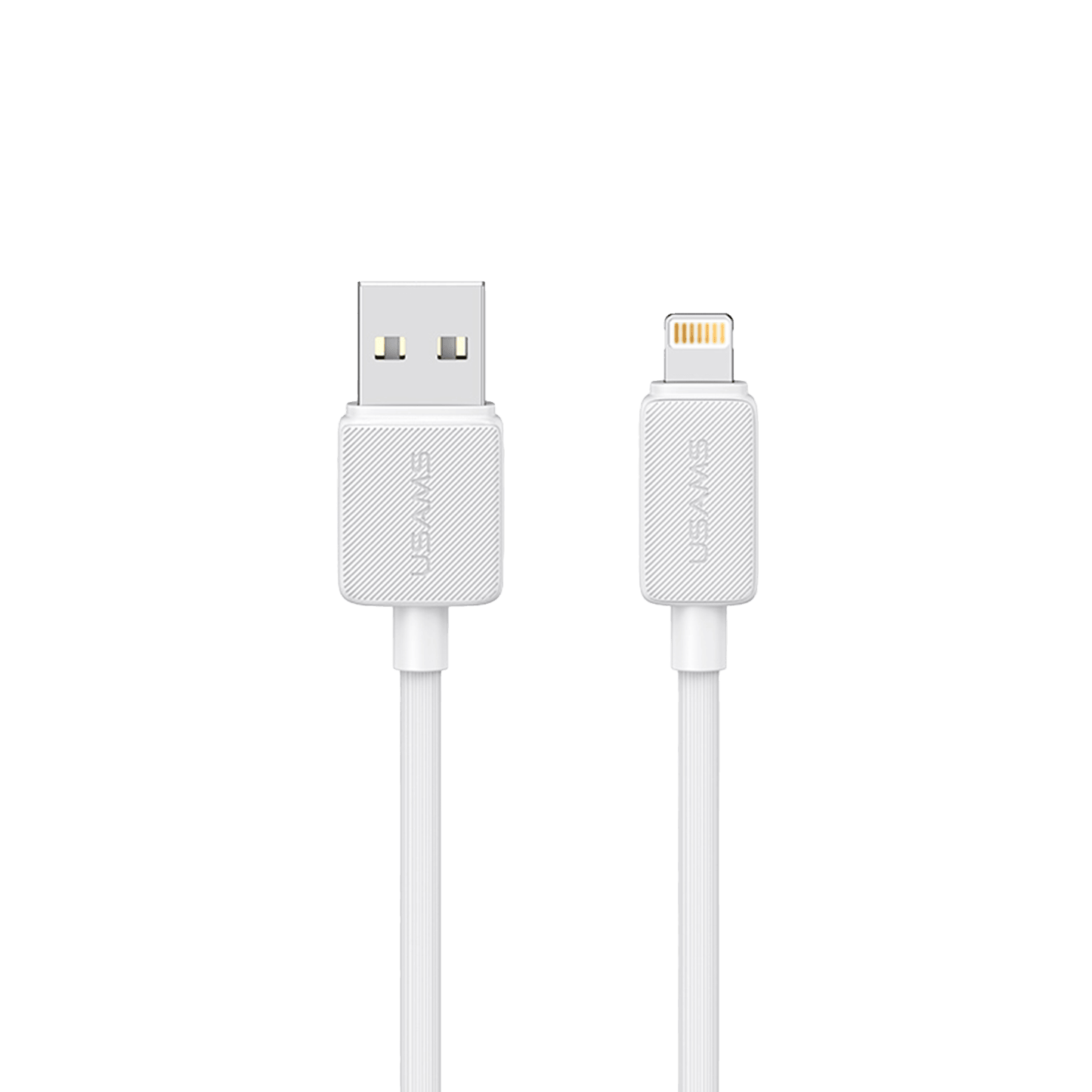 Cable de Carga y Datos Lightning a USB 2.4A 1M Blanco (US-SJ689)