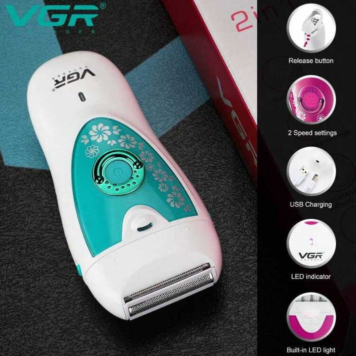 Máquina Depiladora VGR V-722 Recargable