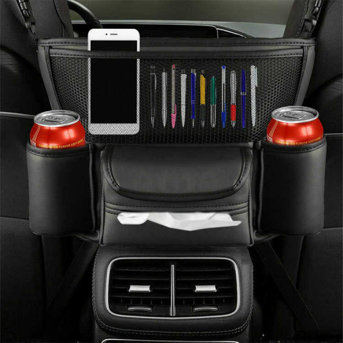 Bolsa Organizadora de Asiento Trasero para Vehículo con Bolsillos Multifuncionales