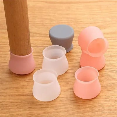 Almohadillas Protectoras Antideslizantes Ruby Sliders x8 | Fundas de Silicona para Patas de Sillas y Muebles