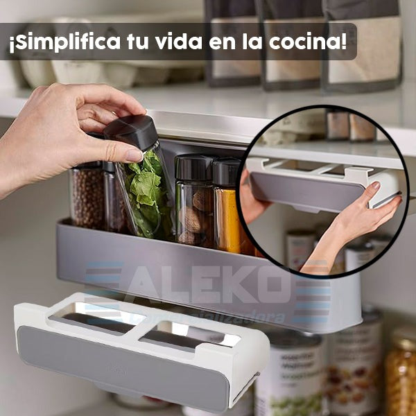 Organizador de Especias con 6 Recipientes - Ahorra Espacio en tu Cocina