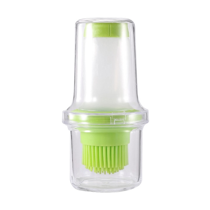 Botella Dispensadora de Aceite con Brocha de Silicona y Tapa Protectora