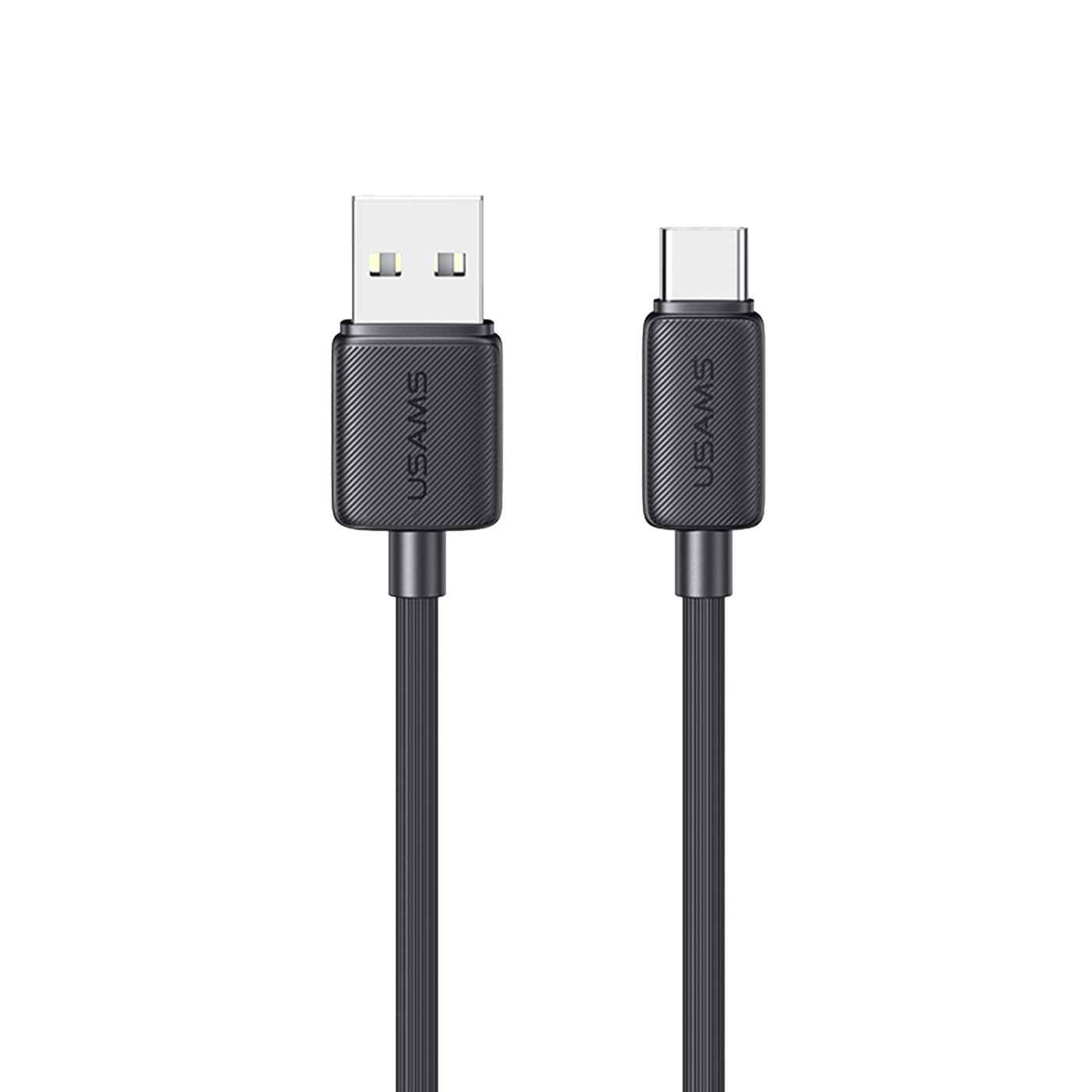 Cable de Carga y Datos Tipo C a USB 3A 2M Blanco/Negro (US-SJ693)