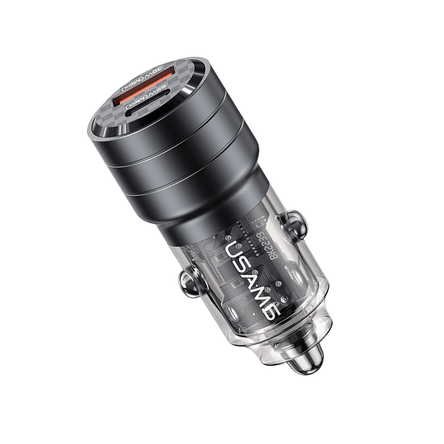 Cargador para Auto Rápido USAMS A+C Negro 95W (US-CC176 C36)