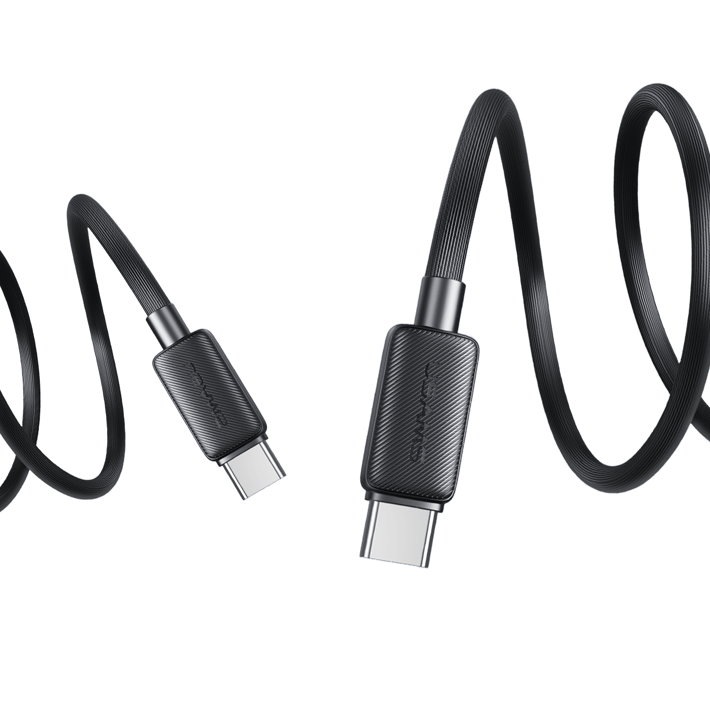 Cable de Carga y Datos Tipo C a Tipo C 60W 1M Blanco/Negro (US-SJ691)