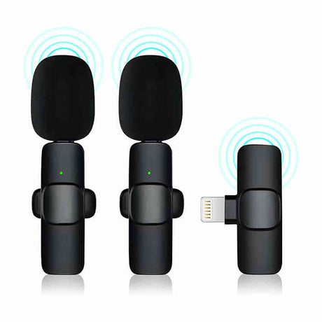 2 Micrófonos Portátiles para Celular Tipo Iphone