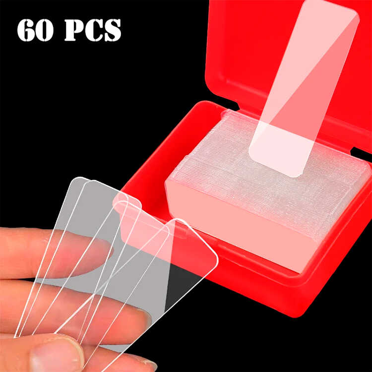 Caja x60 Cintas Adhesivas de Doble Cara Transparentes Impermeables
