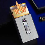 Cigarrera Con Encendedor Electrónico Usb 2en1