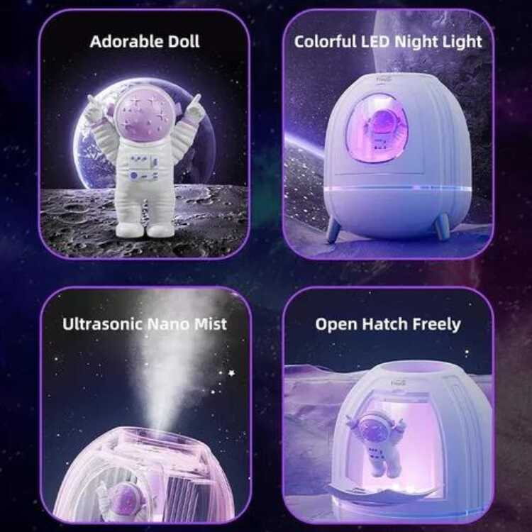 Humidificador Cápsula Astronauta Difusor de Aromas