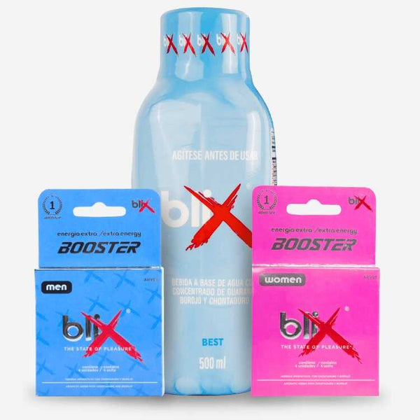 KIT DIGITAL BLIX BOOSTER (1 Blix hombre + 1 Blix mujer + 1 Blix liquído 500 ml)