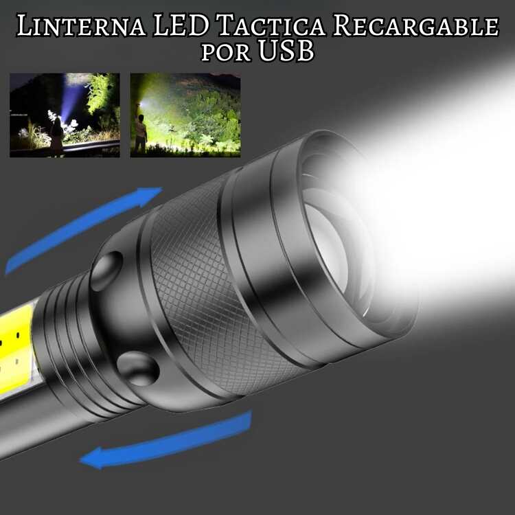 Comprar Linterna frontal ligera linterna LED para cabeza COB con batería  integrada linterna frontal recargable por USB 3 modos de iluminación luz  frontal