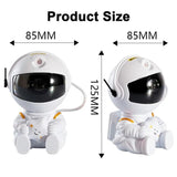 Mini Astronauta Proyector de Estrellas y Nebulosa Ajustable 360º, Desmontable + Control Remoto