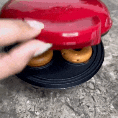 Mini Máquina de Donuts Antiadherente de 3 Moldes | Máquina de Donas