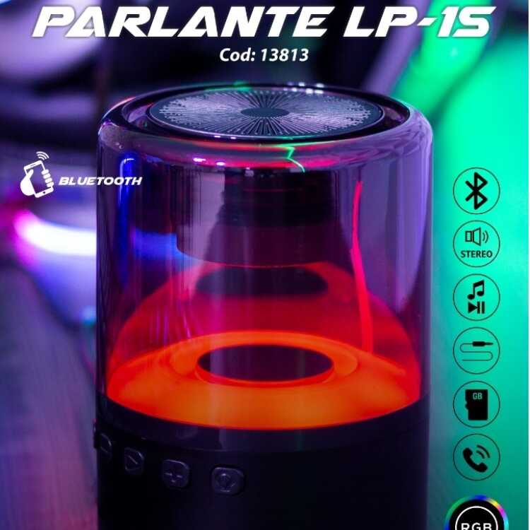 Parlante Bluetooth portatil con luz RGB Lp-1S