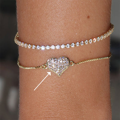 Pulsera Clever Heart Broche Ajustable | Feeling Collection
