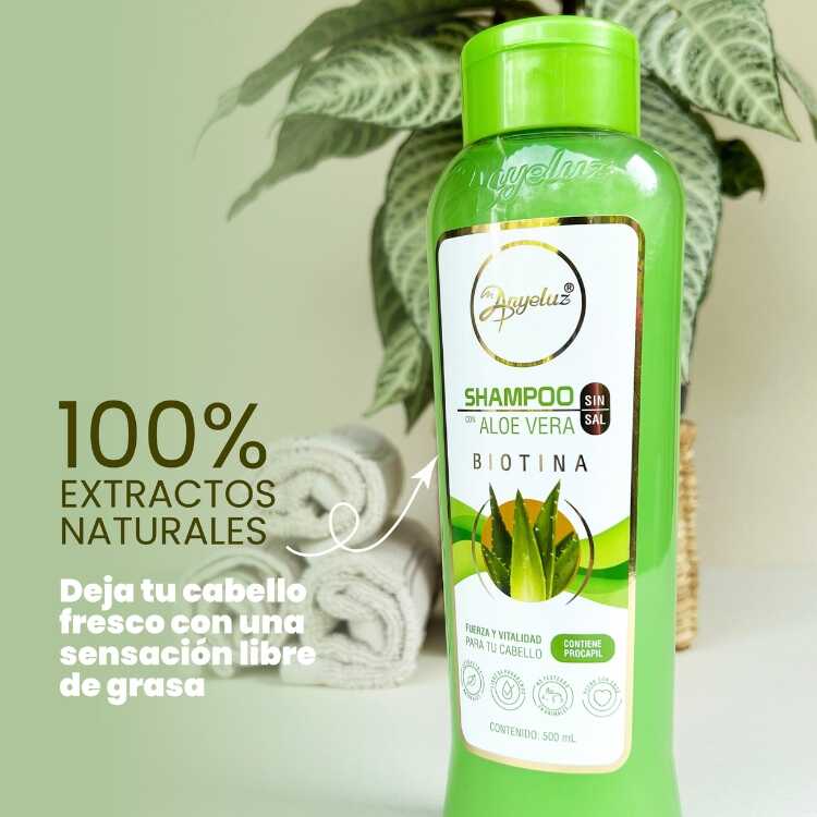 Shampoo con Aloe Vera y Biotina Anyeluz
