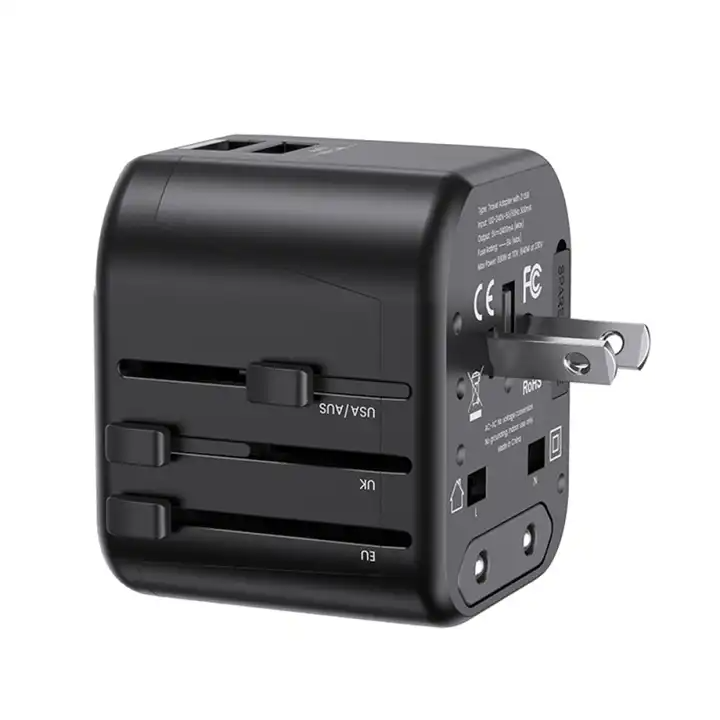 Cargador Universal 4 en 1 USB Dual USAMS 12W Negro (US-CC173)