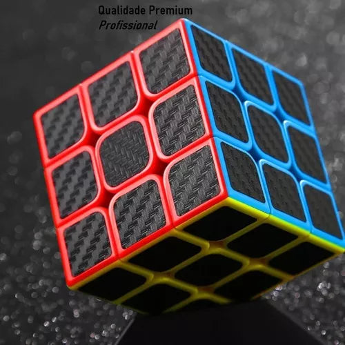 Cubo Mágico 3x3 con Estilo Carbon Fiber EQY669