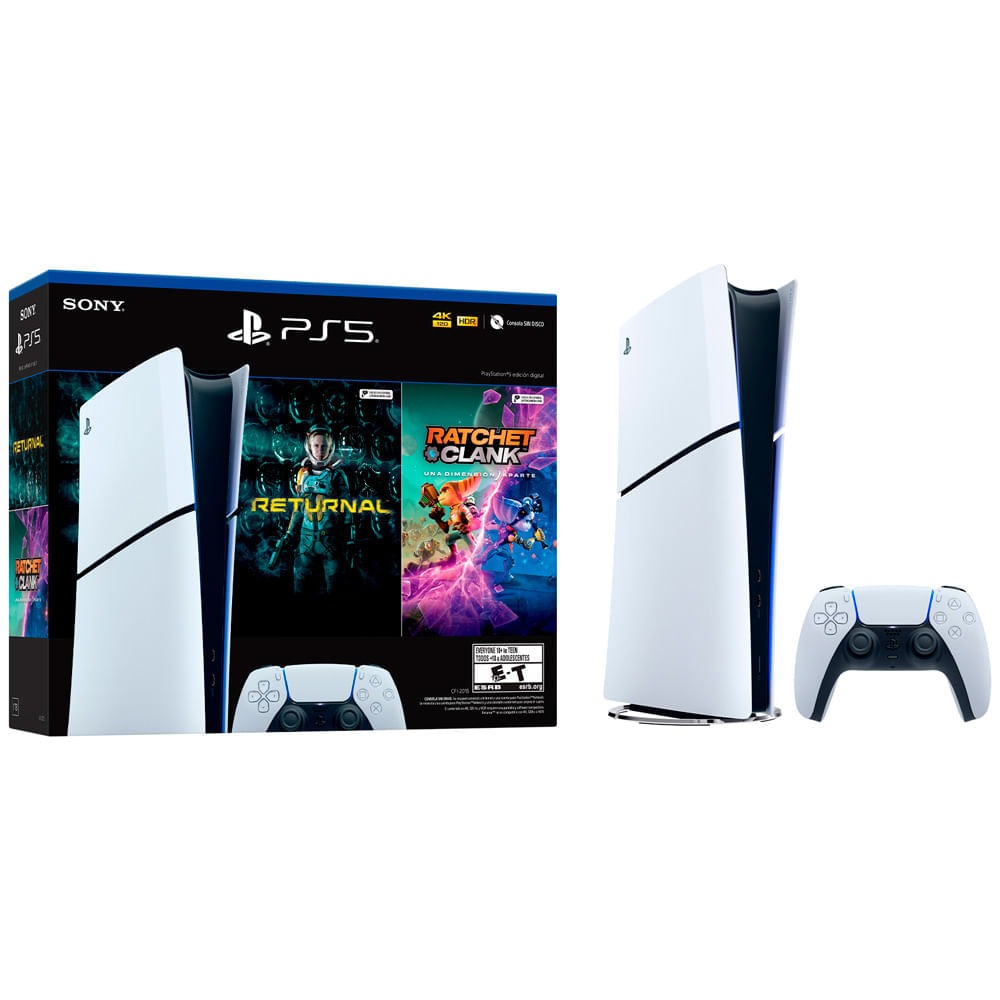 Consola PlayStation 5 Digital Edition Bundle: Returnal y Ratchet & Clank